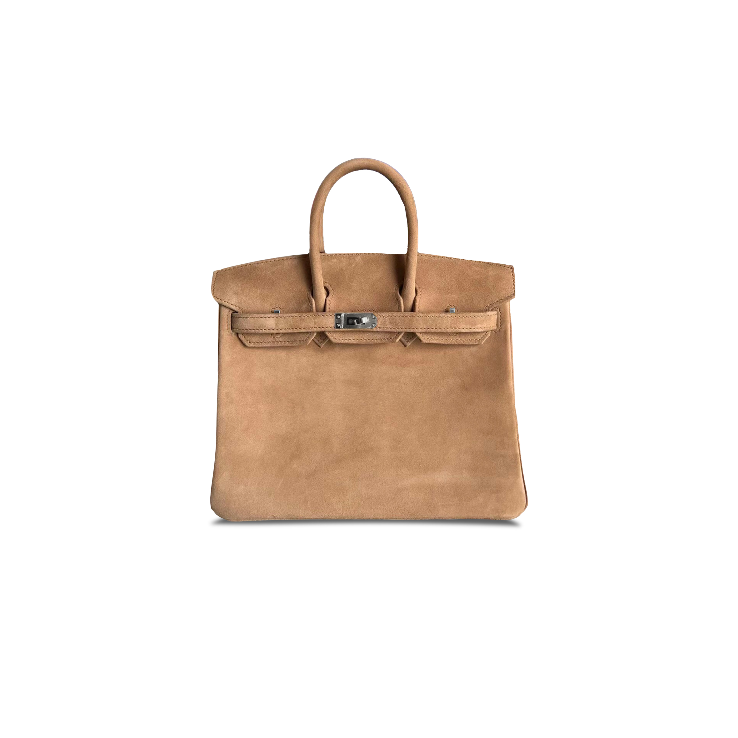HERMES MASTER BIRKIN 30 DEERSKIN ELEPHANT GREY SILVER BUCKLE BAG 01B25955 (30*23*15cm)